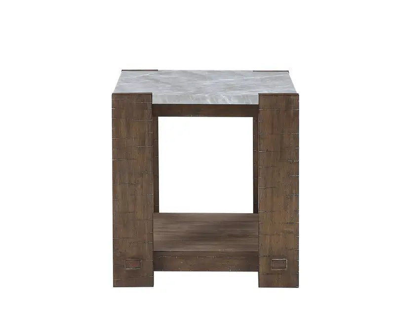 Libby Brown Sintered Stone End Table