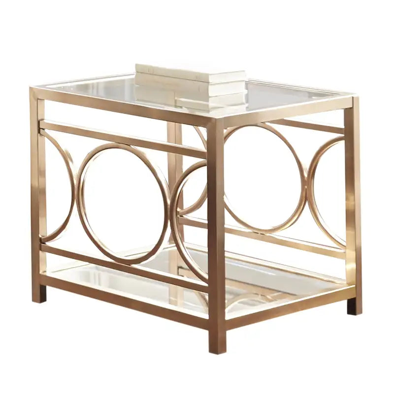 Gold Olympia End Table