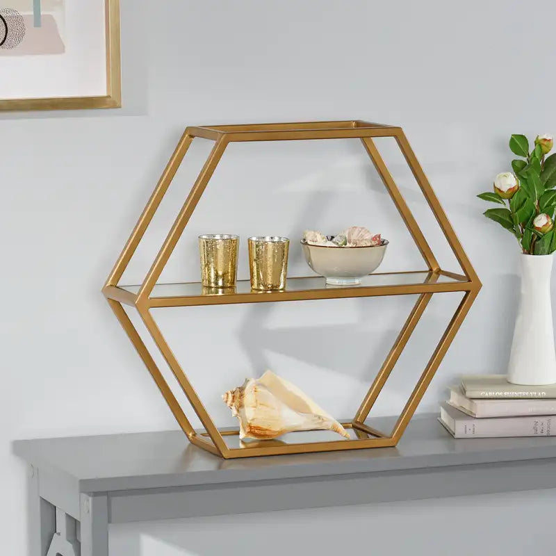 Hexagonal Wall Shelf: Modern Geometric Storage