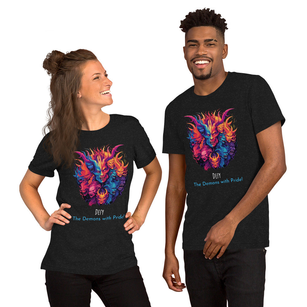 Bold Demon Pride Month Shirt - Embrace Your True Colors Unisex t-shirt