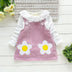 Girl Clothes Doll Collar Pullover Blouse Velvet Straps Dress set - Minihomy