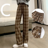 Women's Loose Straight-leg Casual Plus Fleece Wide-leg Trousers