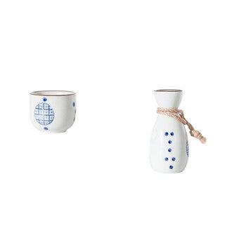Chinese Style Simple Ceramic Retro Wine Set