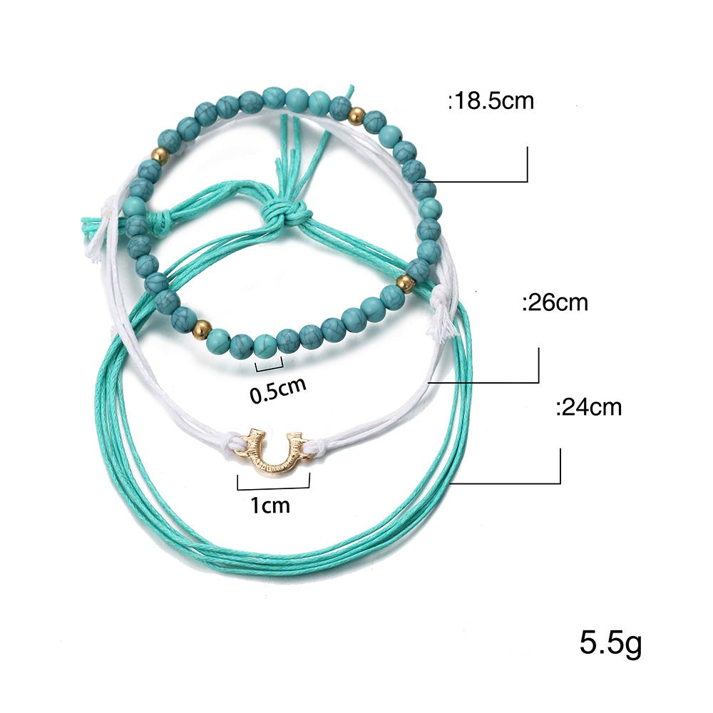 European And American Summer Style Jewelry Suit Bracelet - Minihomy