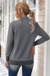 Contrast Quilted Quarter-Snap Long Sleeve Sweatshirt - Minihomy