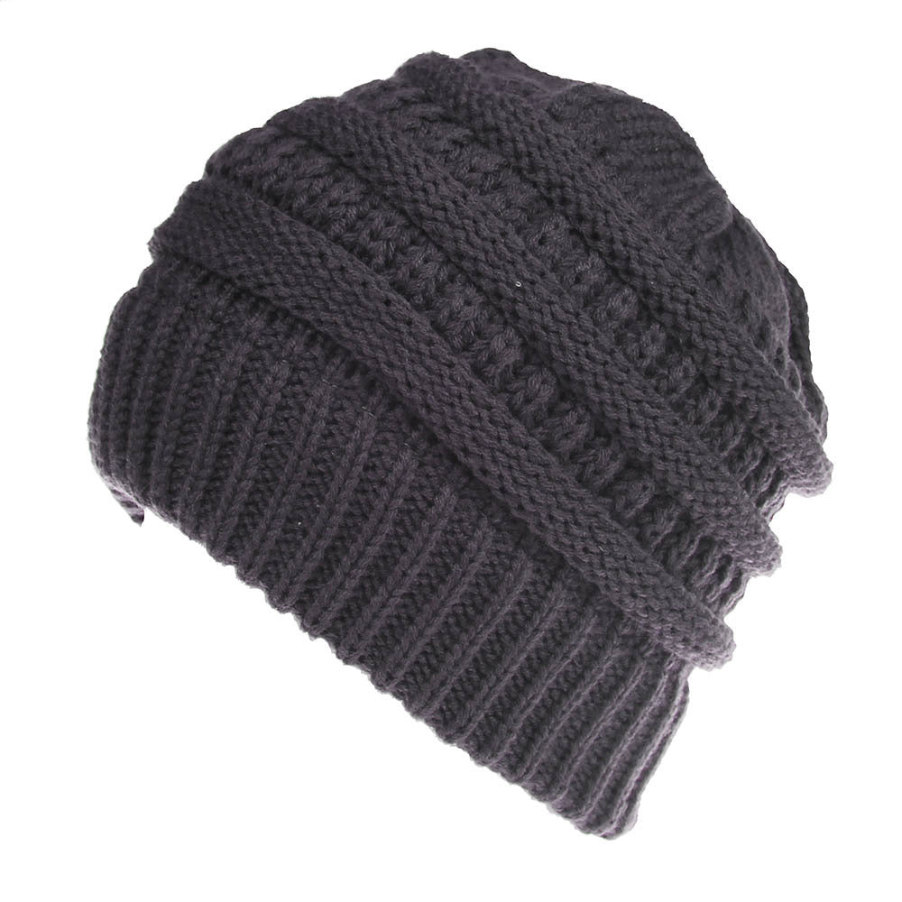 Women's Solid Color Wool Knitted Hat