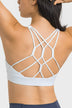 Breathable Crisscross Back Sports Bra - Minihomy