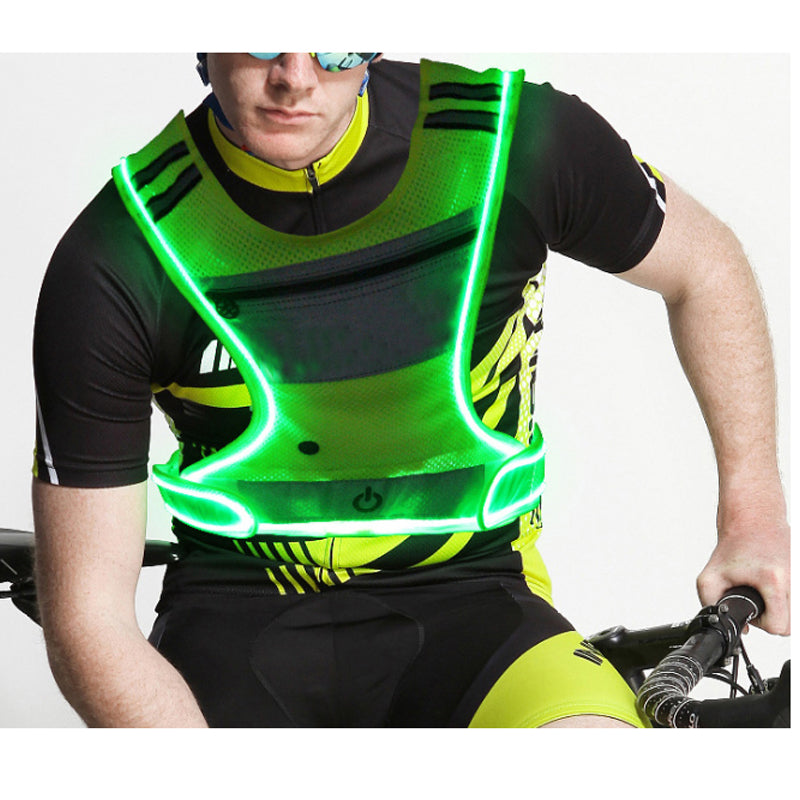 Outdoor Sports Flashing Warning Reflective Riding Strap Luminous Net