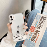 Creative Spaceman Transparent Cute Phone Case