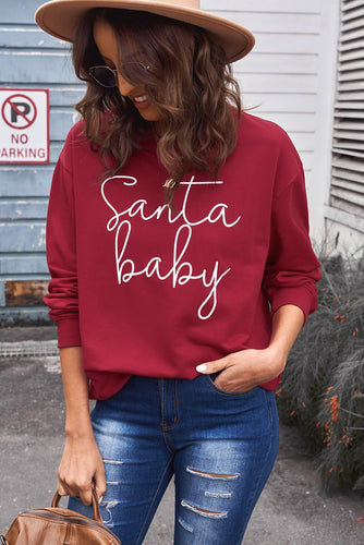 Christmas SANTA BABY Graphic Sweatshirt