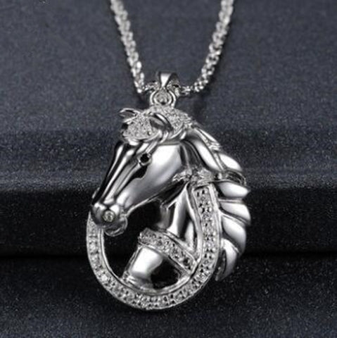 Horse To Success Mens Pendant Natal Zodiac Patron Saint Necklace