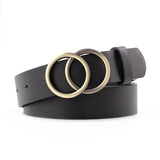 Cross-border Round Buckle Belt Women