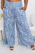 Kori America Full Size Printed Wide-Leg Pants - Minihomy