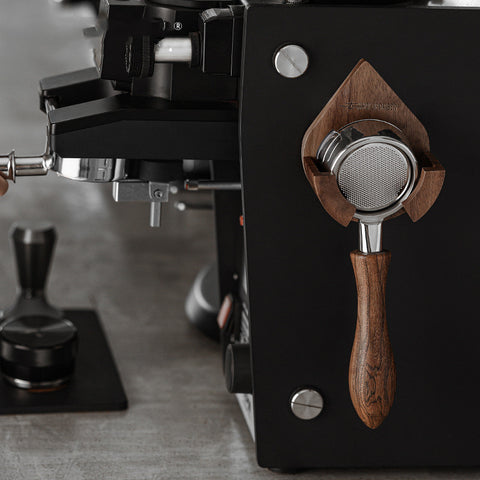 Solid Wood Rack Espresso Machine Handle Storage Rack
