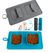 Collapsible Pet Dog Silicone Bowl Portable Travel Double Bowl - Minihomy