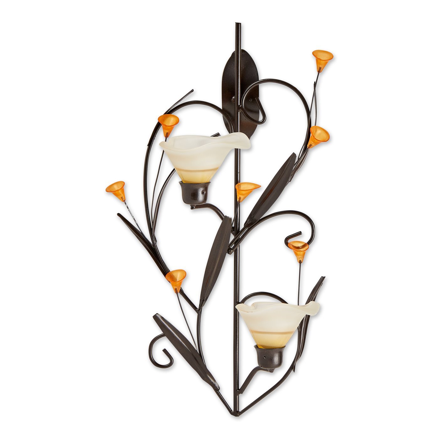 Wall Sconce with Lily Candle Cups