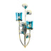 Peacock Feathers Candle Wall Sconce - Minihomy