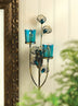 Peacock Feathers Candle Wall Sconce - Minihomy