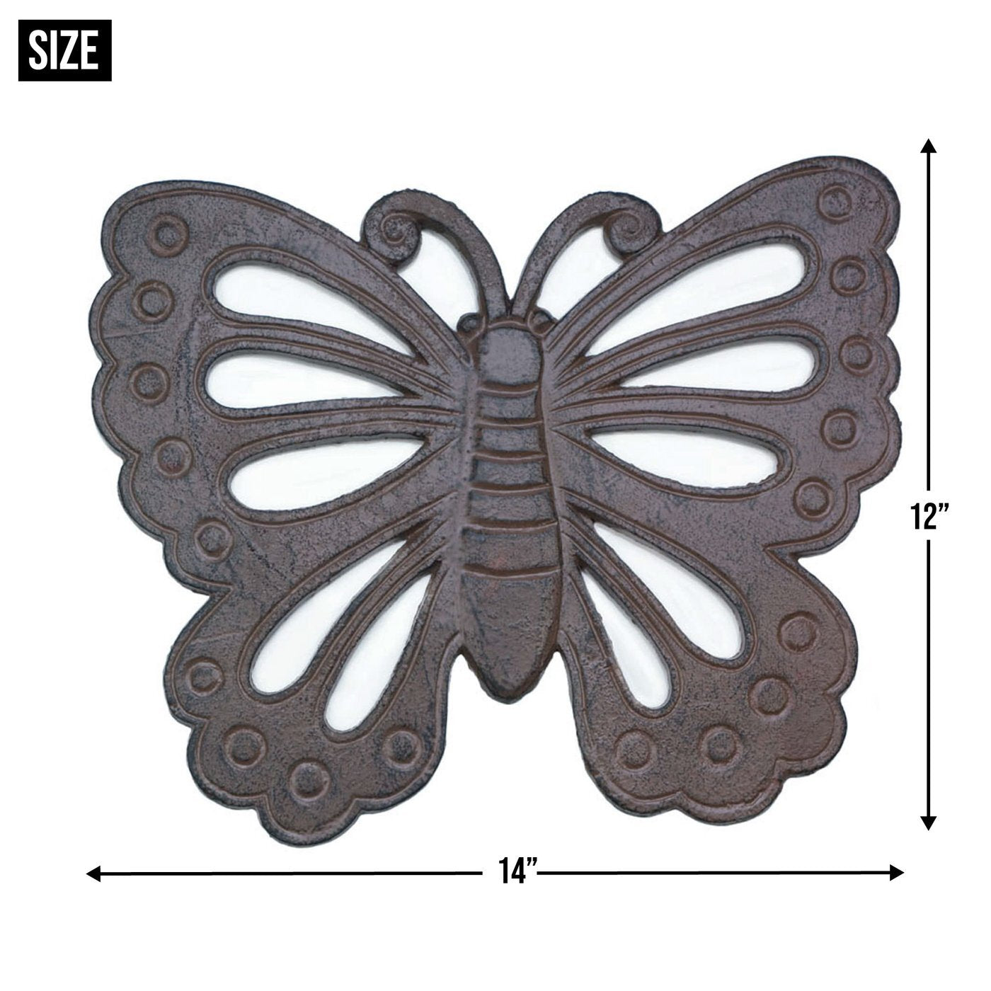 Cast Iron Butterfly Stepping Stone - Minihomy