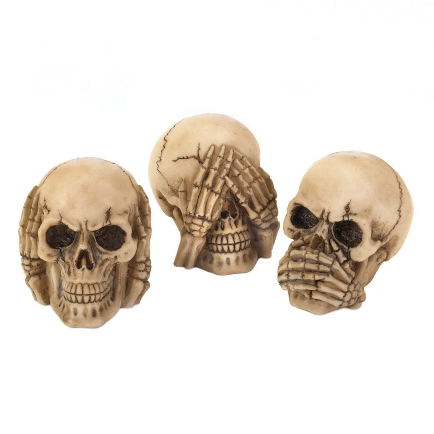 See, Hear, Speak No Evil Skull Set