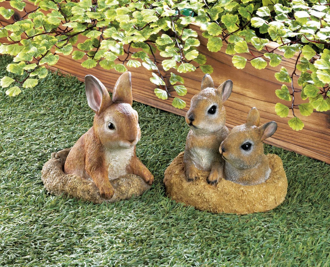 Baby Bunnies Garden Decor - Minihomy