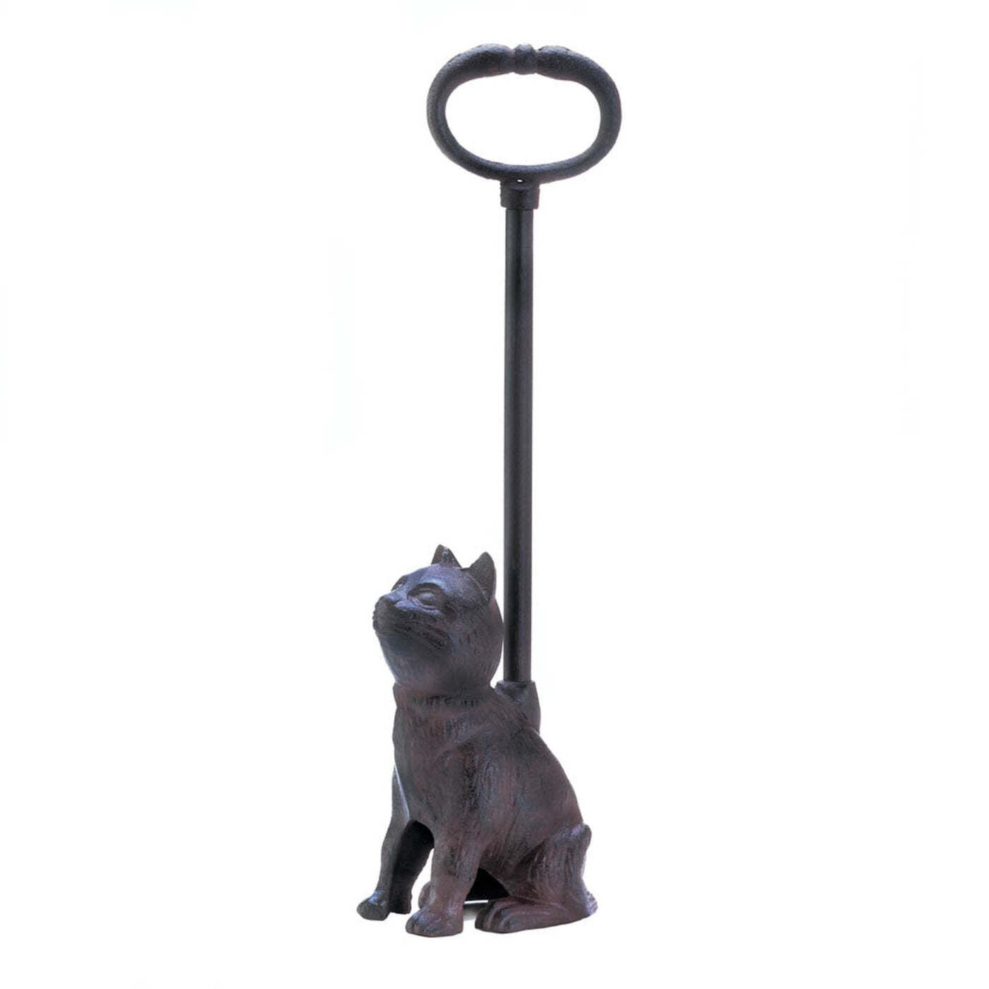 Cast Iron Cat Door Stopper with Handle - Minihomy