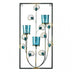 Peacock Rectangular Wall Sconce - Three Candles - Minihomy