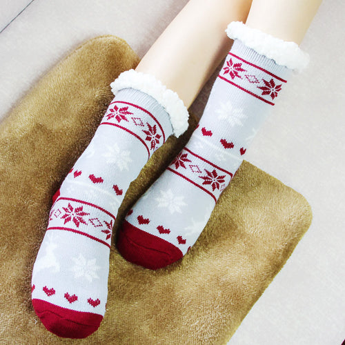 Thermal Fleece Winter Slipper Socks