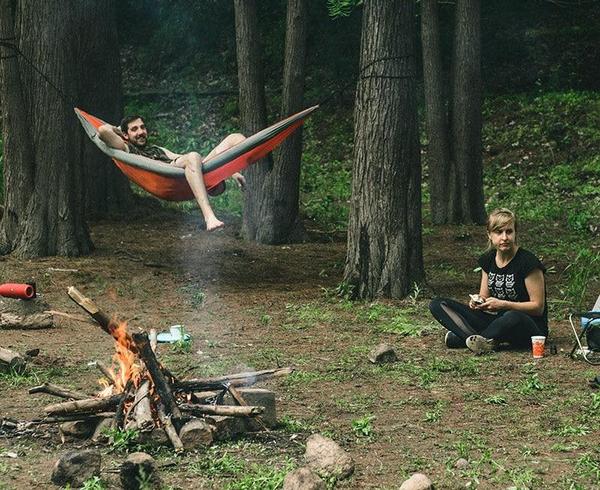 Anti Rollover Camping Double Hammock - Minihomy