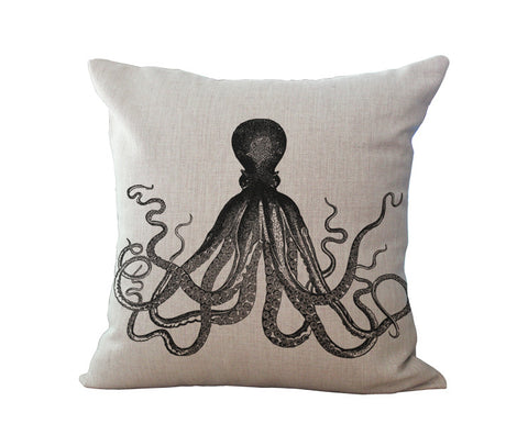 Mr. Octopus Cotton Pillow