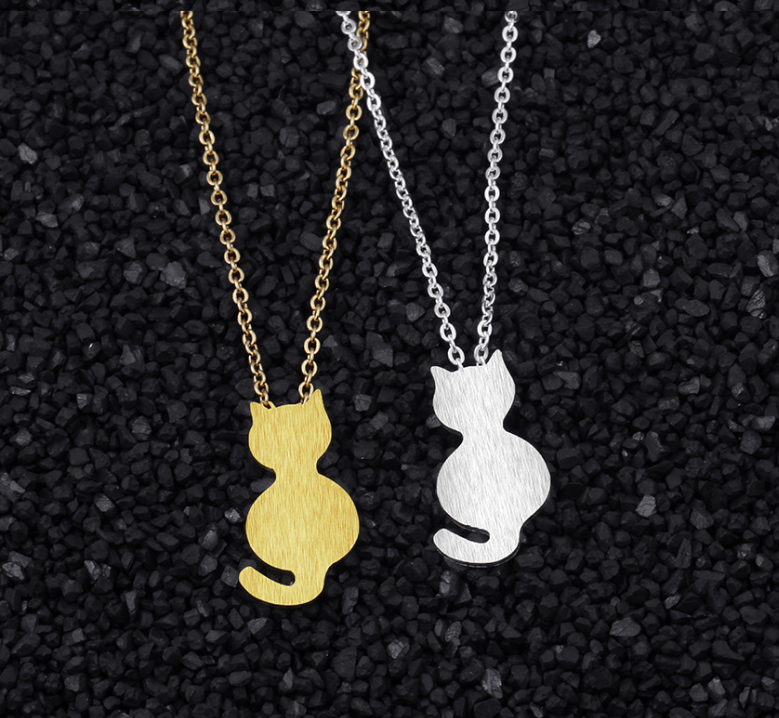 Plating alloy women's necklace trend pet cat necklace