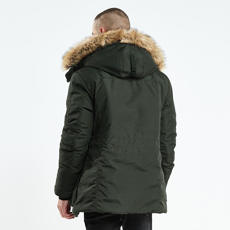 Men Winter Long Cotton Jacket Warm Clothing - Minihomy