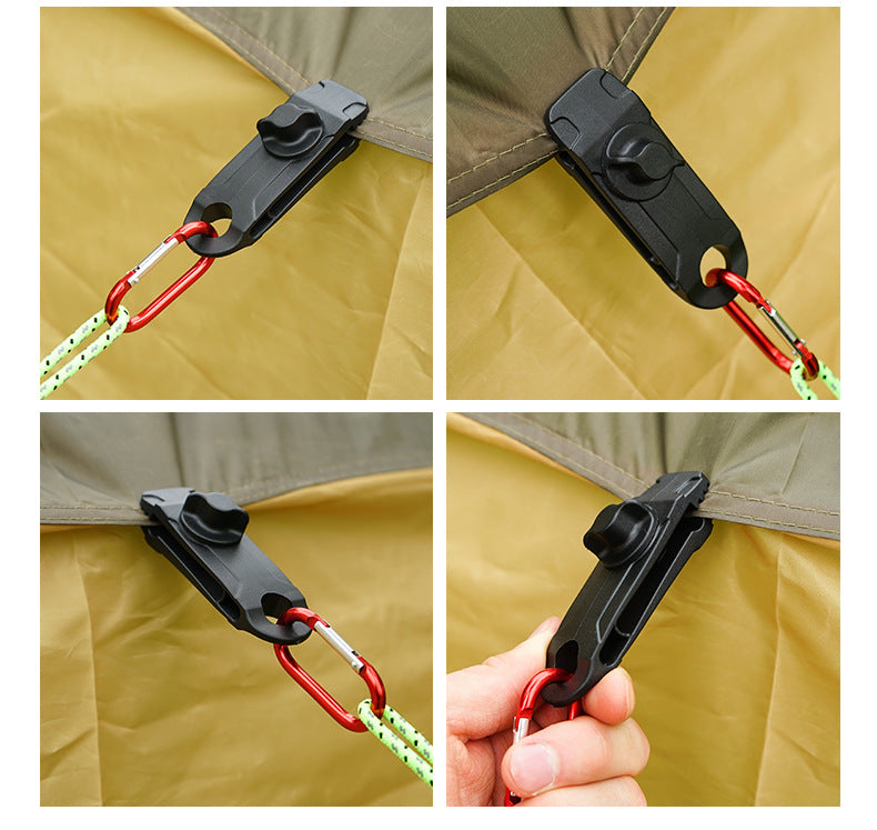 Tent Hike Tarp Clip Anchor Outdoor Caravan Clamp Jaw Grip Camp Gripper Trap Tighten Snap Awning Canopy Tool Canvas Kit