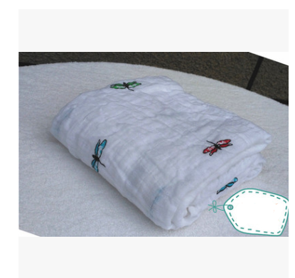 Cotton gauze baby blanket