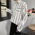 Loose striped shirt men - Minihomy