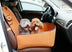 Retro Dual-purpose Pet Car Mat Front Seat Cushion