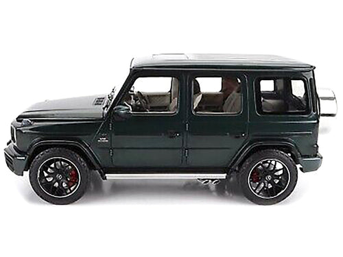 2018 Mercedes-Benz AMG G63 Green Metallic with Sunroof 1/18 Diecast Model Car by Minichamps