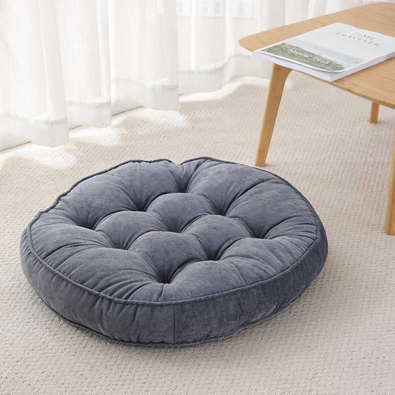 Corduroy solid color padded cushion - Minihomy