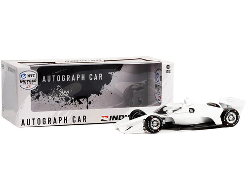Dallara IndyCar (Road Course Configuration) White Autograph Car 