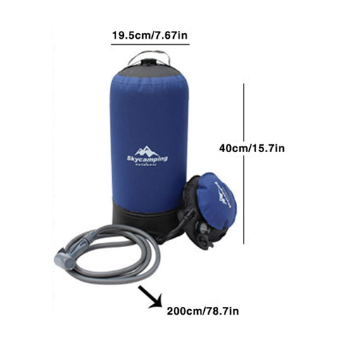 Outdoor portable pressure outdoor shower bag