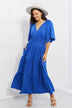 Culture Code Full Size My Muse Flare Sleeve Tiered Maxi Dress - Minihomy