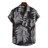 Men Short sleeved beach shirts men - Minihomy