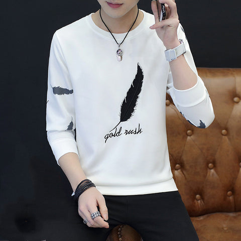 Feather sweater youth casual loose long sleeves