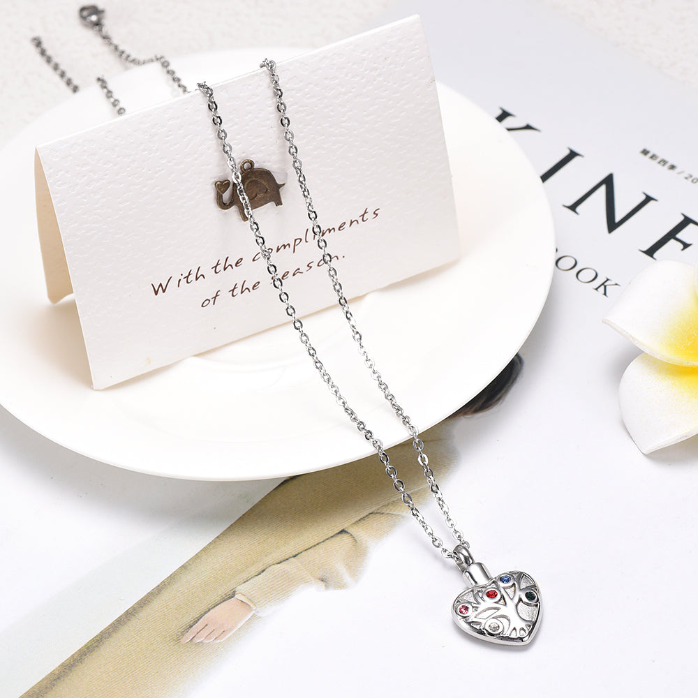 Heart-shaped diamond casket necklace pendant