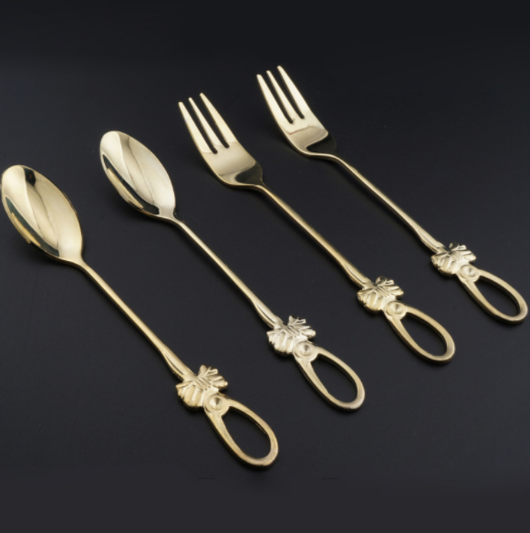 Stainless steel spoon fork set