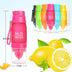 Colorful frosted plastic cup lemon fruit cup - Minihomy