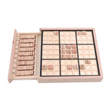 Children Sudoku Chess Beech International Checkers Folding Game Table Toy Gift Learning & Education Puzzle Toy - Minihomy