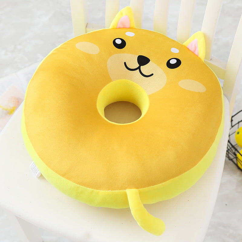 Donut cushion pillow cute back