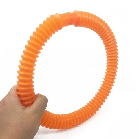 Colorful Plastic Pop Tube Coil Funny Early Development Educational Folding Toy