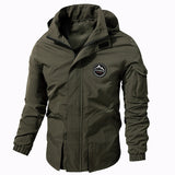 Mens Jacket Hooded Top Technical Work - Minihomy